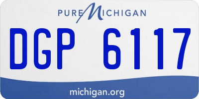 MI license plate DGP6117