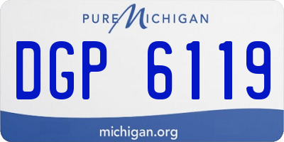 MI license plate DGP6119