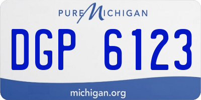 MI license plate DGP6123