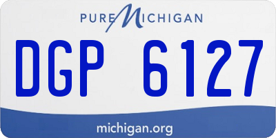MI license plate DGP6127