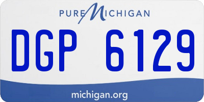 MI license plate DGP6129