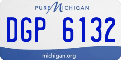 MI license plate DGP6132