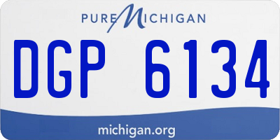 MI license plate DGP6134