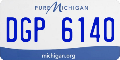 MI license plate DGP6140