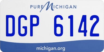 MI license plate DGP6142
