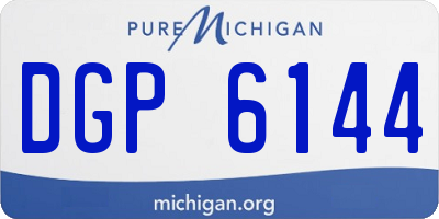 MI license plate DGP6144