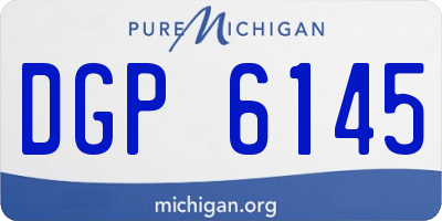 MI license plate DGP6145