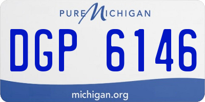 MI license plate DGP6146