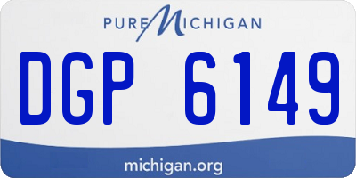 MI license plate DGP6149