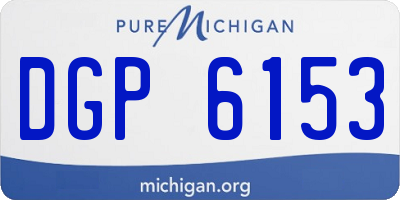 MI license plate DGP6153