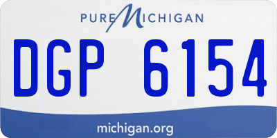 MI license plate DGP6154