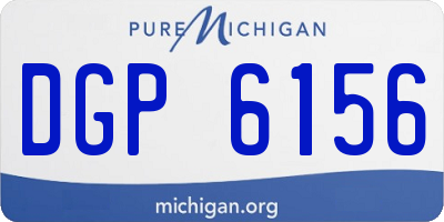 MI license plate DGP6156