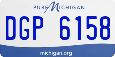 MI license plate DGP6158