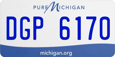 MI license plate DGP6170