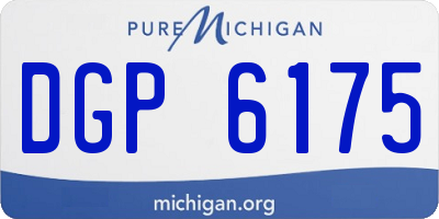 MI license plate DGP6175