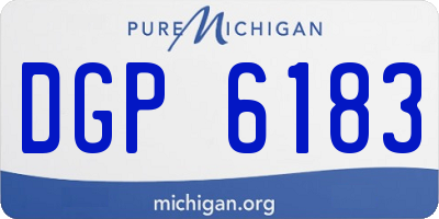 MI license plate DGP6183