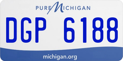 MI license plate DGP6188