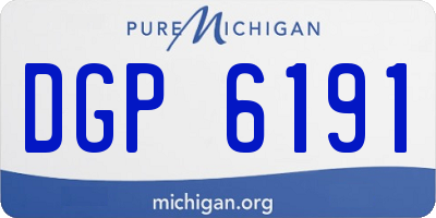 MI license plate DGP6191