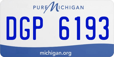 MI license plate DGP6193