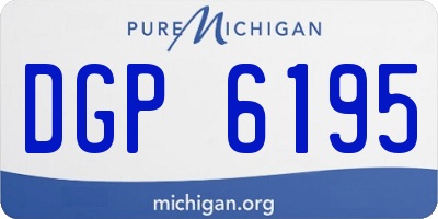 MI license plate DGP6195