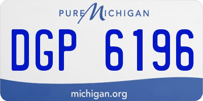 MI license plate DGP6196