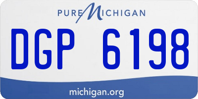 MI license plate DGP6198