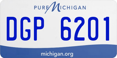 MI license plate DGP6201