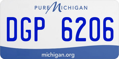 MI license plate DGP6206