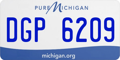 MI license plate DGP6209