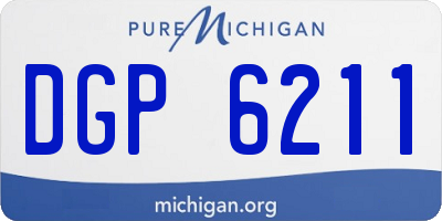 MI license plate DGP6211