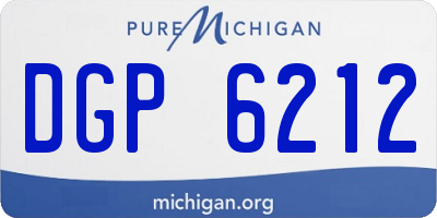 MI license plate DGP6212