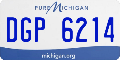 MI license plate DGP6214
