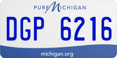 MI license plate DGP6216