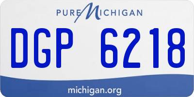 MI license plate DGP6218