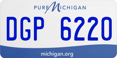 MI license plate DGP6220