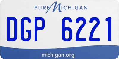 MI license plate DGP6221