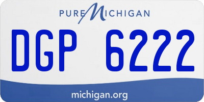 MI license plate DGP6222