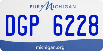 MI license plate DGP6228