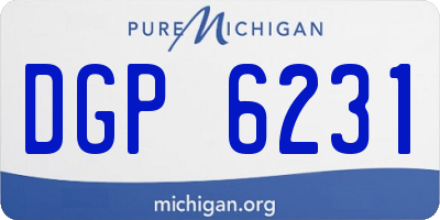 MI license plate DGP6231