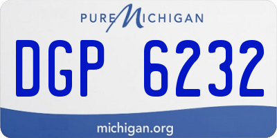 MI license plate DGP6232