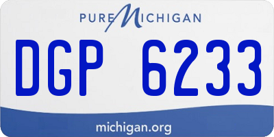 MI license plate DGP6233