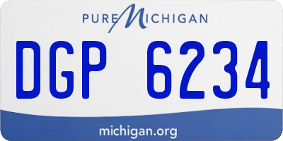 MI license plate DGP6234