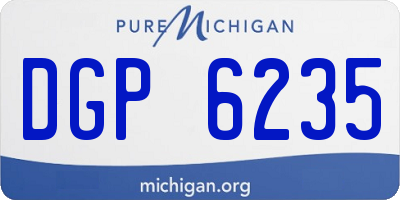 MI license plate DGP6235