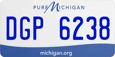 MI license plate DGP6238