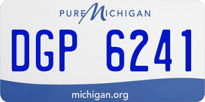 MI license plate DGP6241