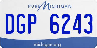 MI license plate DGP6243