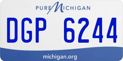 MI license plate DGP6244