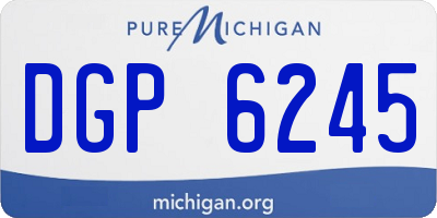 MI license plate DGP6245