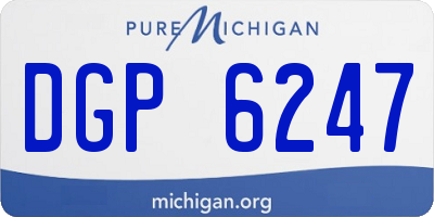 MI license plate DGP6247