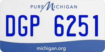 MI license plate DGP6251
